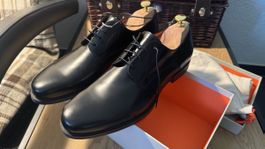 Santoni Derby Schuhe schwarz Grösse 44 neu