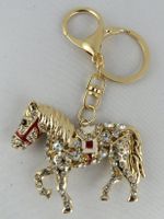 Glitzernder - PFERDE - Schlüsselanhänger - das Geschenk