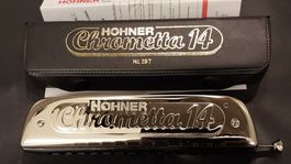 Hohner Chrometta 14 Mundharmonika  Made in Germany