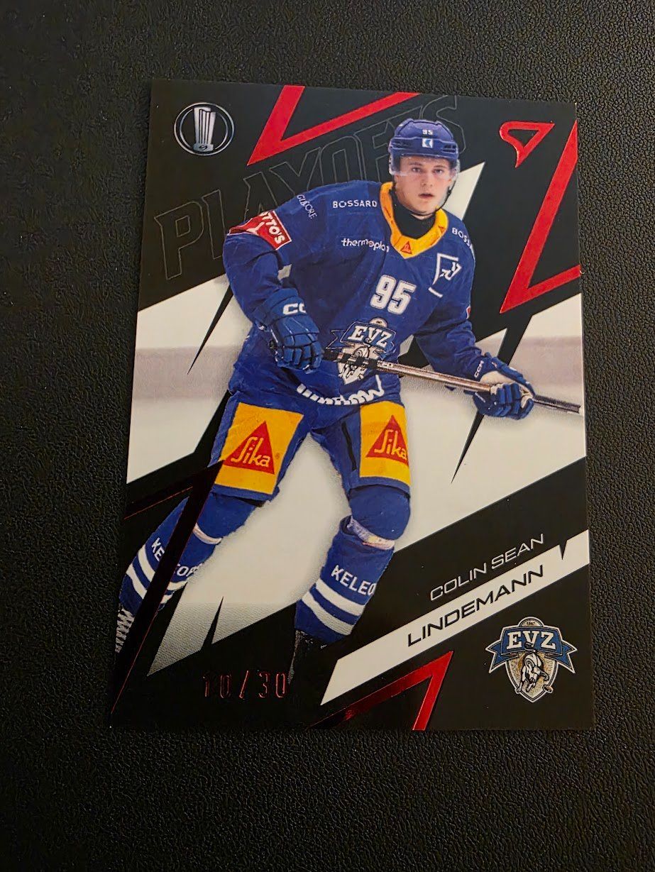 Sportzoo Sammelbilder & Trading cards: 2025/26 EVZ Colin Sean Lindemann Playoffs /30 – Gebraucht aus Bauma von Yotanke