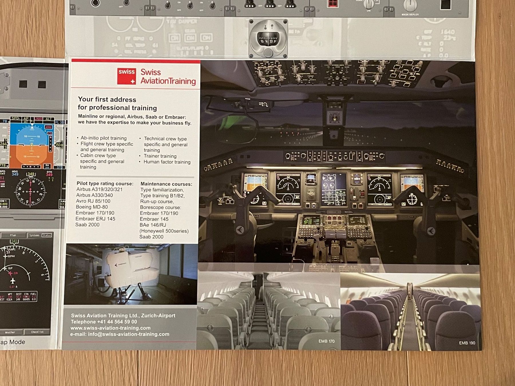 Documenti: Fundstück - Training Dok Embraer Series EMB – Usato da Zürich venduto da plumita 5