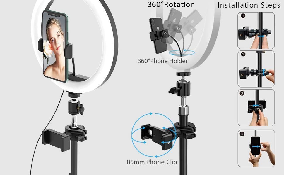 Treppiedi & Teste: Selfie-Ringlicht mit Stativ – Nuovo e nell'imballaggio originale da Unterägeri venduto da RmOnline 3