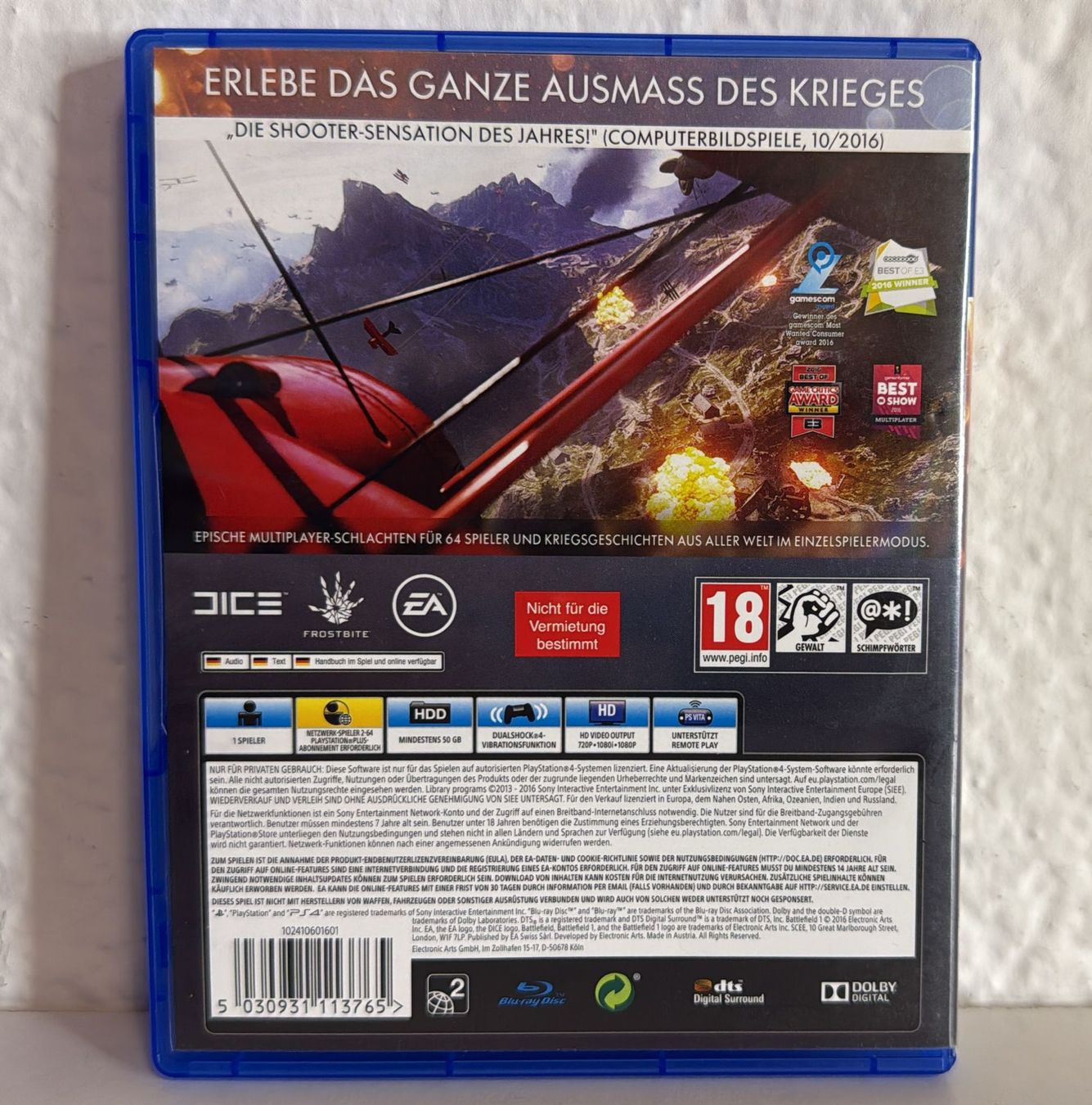 Giochi: Battlefield 1 PS4 Spiel – Usato da Ehrendingen venduto da lax21 1