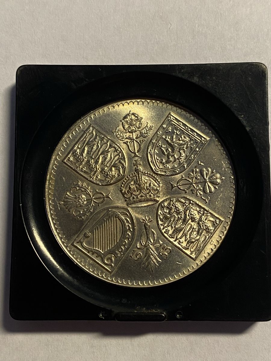 Tutti le monete: Royaume-Uni Five Shillings 1953 – Usato da Corsier-sur-Vevey venduto da Ginoarturo 1