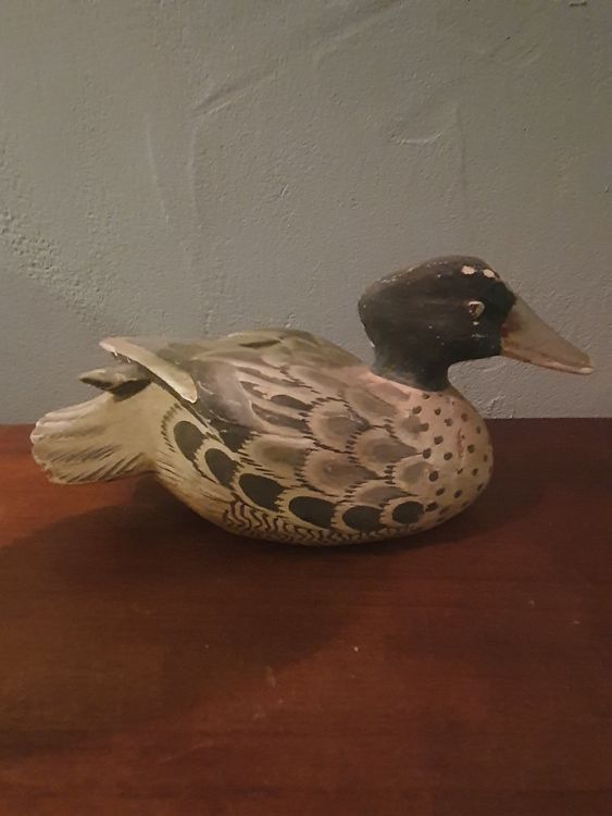 Leurre Découpé Par Antiquité De Canard En Bois Dans La Vieille Grange De Chasse 26922139