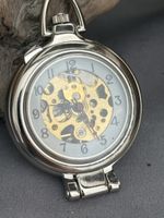 Montre de poche squelette mécanique 40mm, fonctionne 