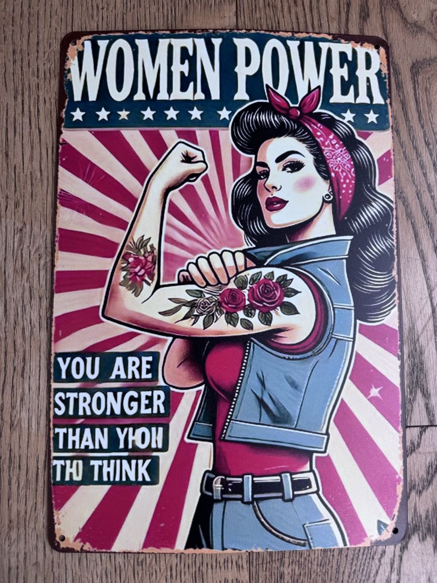 Insegne: Blechschild "Women Power" Retro  – Usato da Niederbüren venduto da Oetschli 1