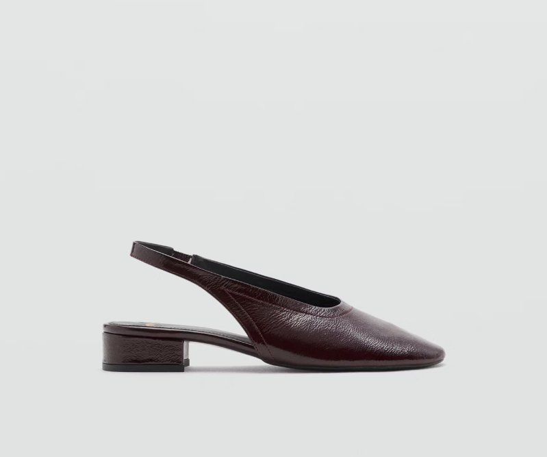 Mango Scarpe da donna: Leder Ballerinas Weinrot | Mango | 38/39 – Nuovo (secondo la descrizione) da Zürich venduto da CSL
