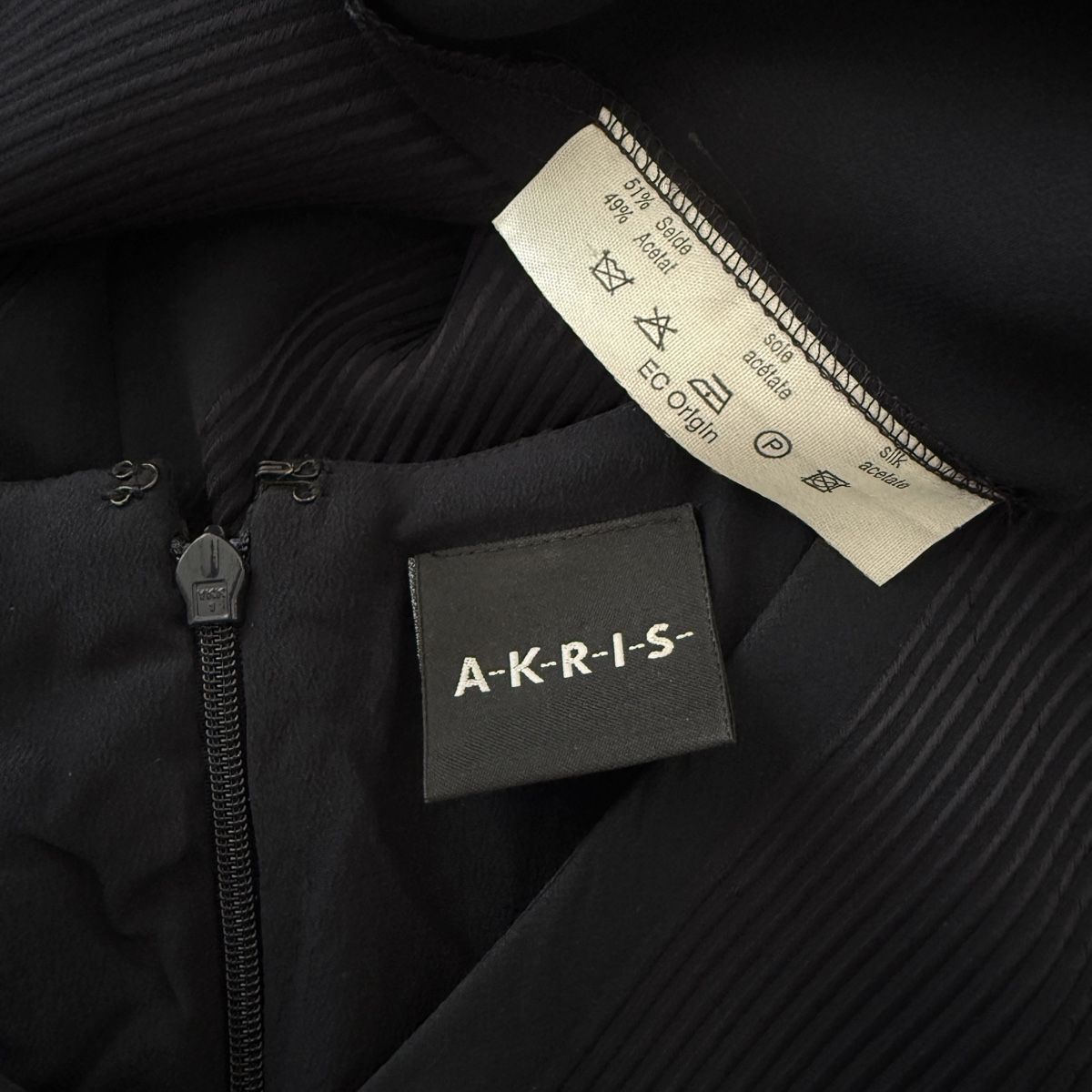 Akris Vestiti: AKRIS Black Silk Dress – Usato da Freienbach venduto da Avviivva_Shop 5