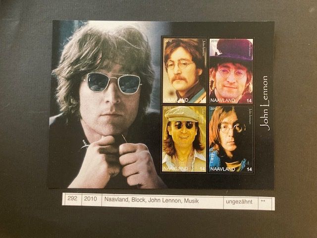 Tutti i francobolli: Naavaland, John Lennon – Nuovo (secondo la descrizione) da Domat/Ems venduto da Lareina2015