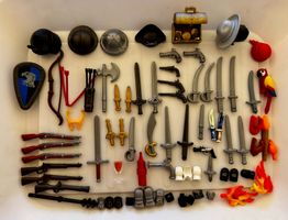 Playmobil Ritter Piraten Western Waffen, Schatz und Zubehör