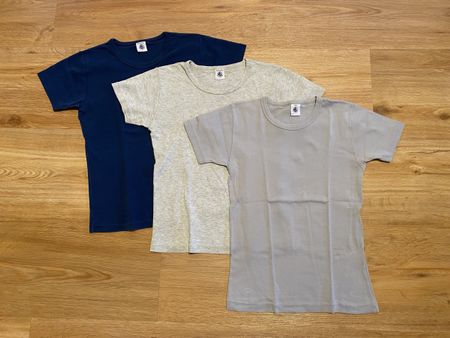 3er Pack Petit Bateau Unterhemd/-shirt, Gr. 140