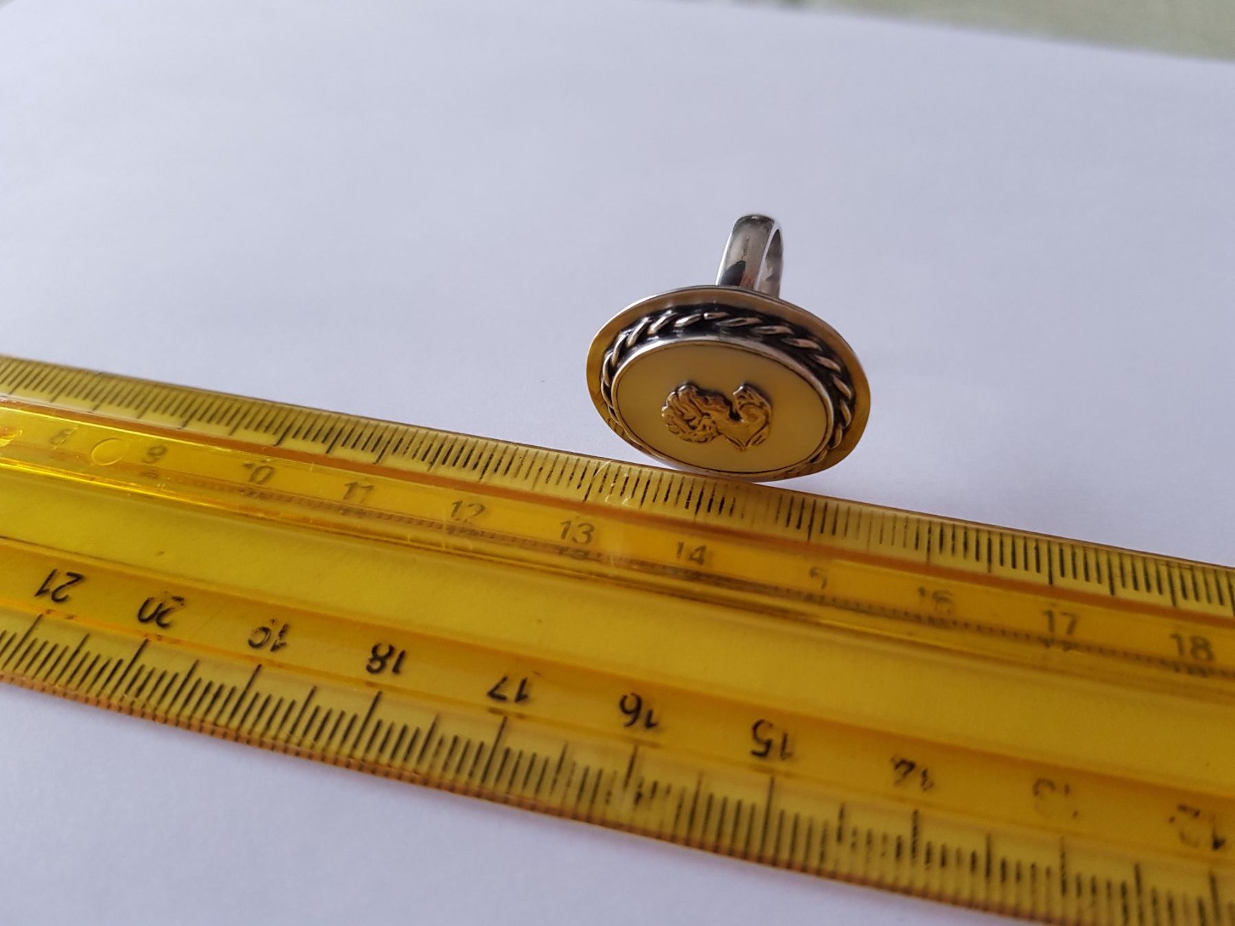 Anelli: Ring Silber 925 mit Kamee, Gr.54, neuwertig – Nuovo (secondo la descrizione) da Berneck venduto da heikodzint 6