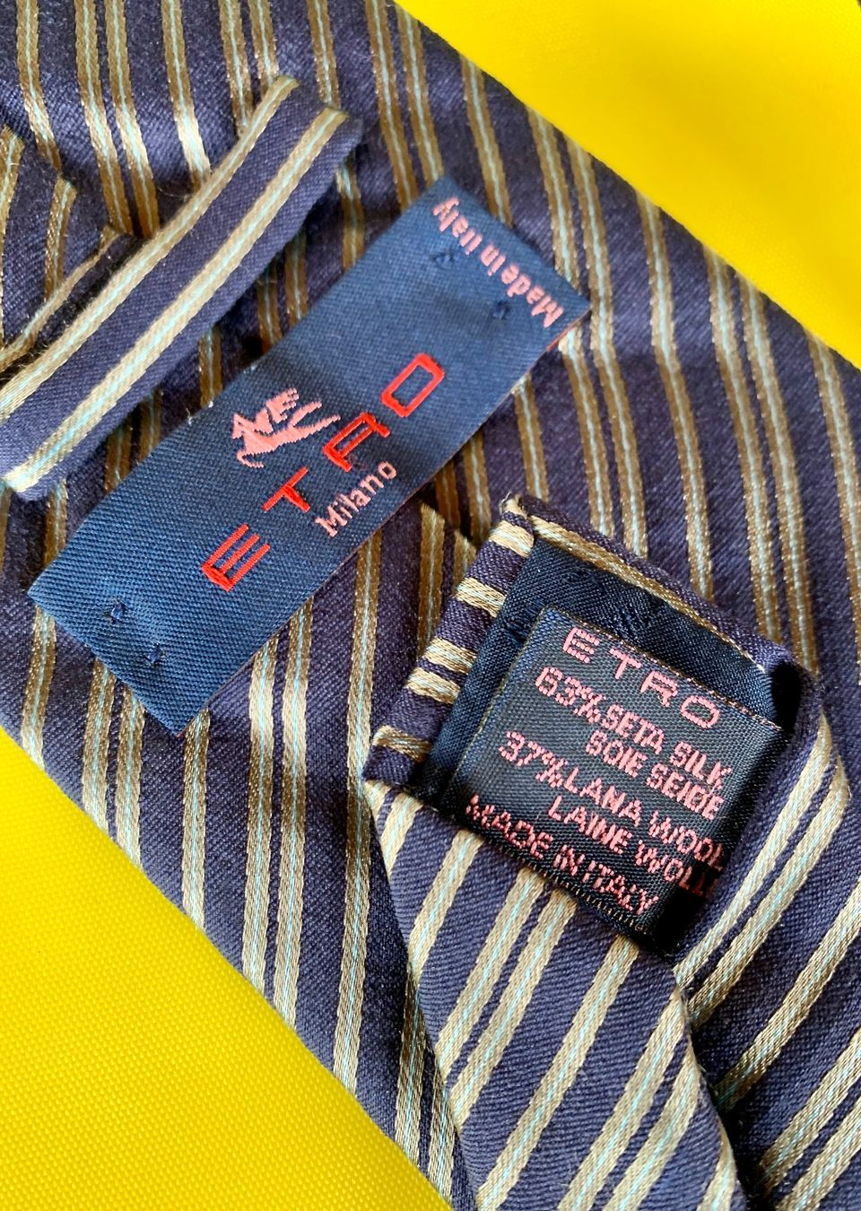 Etro Cravatte: Cravatta ETRO 63% seta 37% Lana. – Usato da Vacallo venduto da Ro-Ma76 2