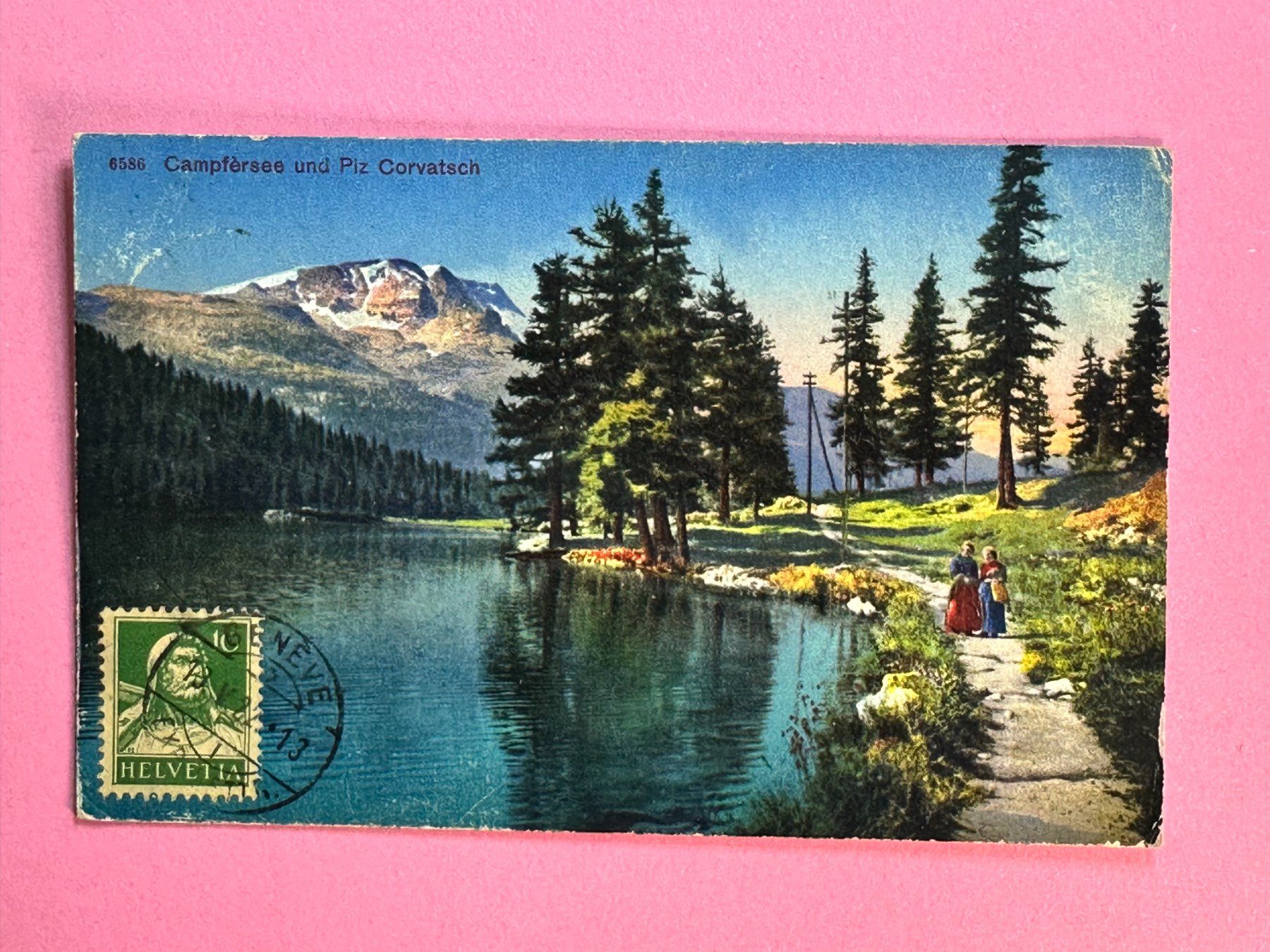 Cartes postales: Campfèrsee - Piz Corvatsch - vor 1922 – D'occasion à Steg VS par _vinci_