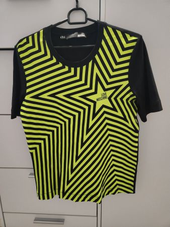 LOVE MOSCHINO T-Shirt Damen Schwarz/Gelb