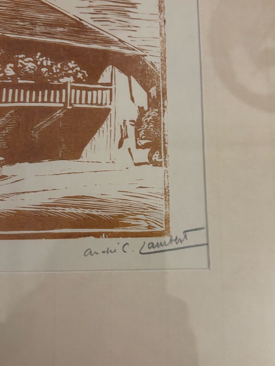 Incisioni: Gravure Ancienne Signée Lambert, ferme savoyarde – Usato da Genève venduto da ati_tj8f 5