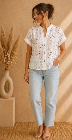 🤍 Camicia bianca donna – taglia M – NUOVA 🤍