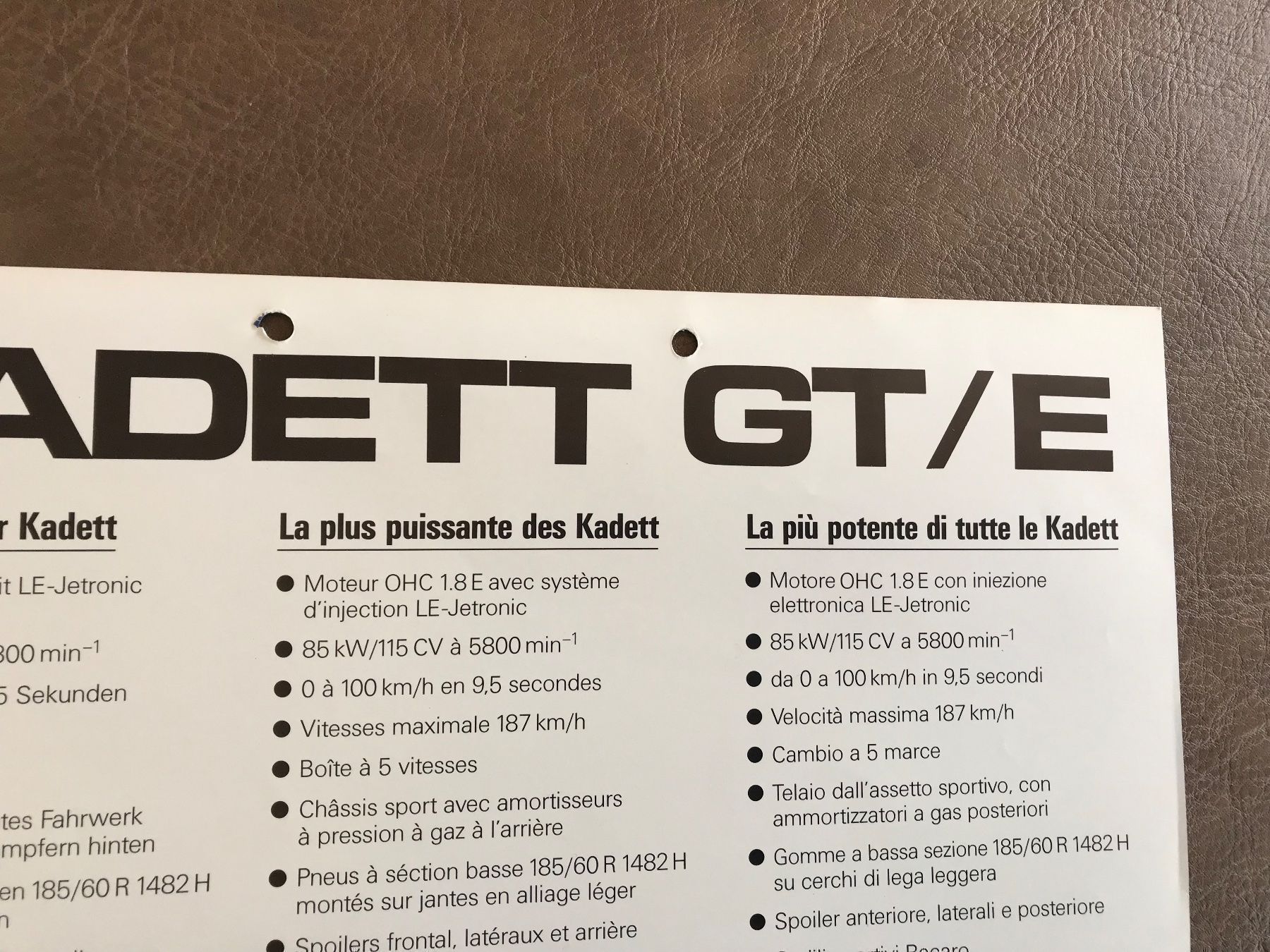 Documenti: Opel GTE – Usato da Balterswil venduto da Jeko1967 1