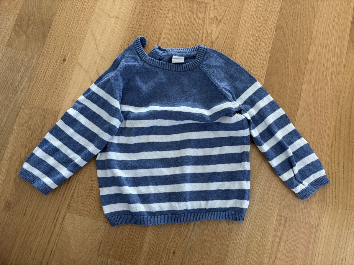 H&M Pullover & Sweatshirts: Schöner gestreifter Pullover Gr. 86 – Gebraucht aus Remetschwil von est_zk69