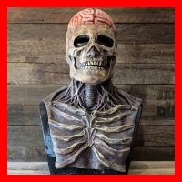 Totenkopf Grusel Maske Gehirn Halloween Schock Horror Skull