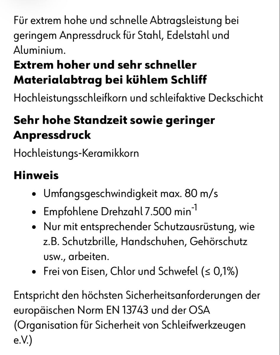 Würth Tutti gli attrezzi: Würth Lamellenfächerschleifscheiben ab 1.- – Nuovo (secondo la descrizione) da Wabern venduto da HK-Design 4