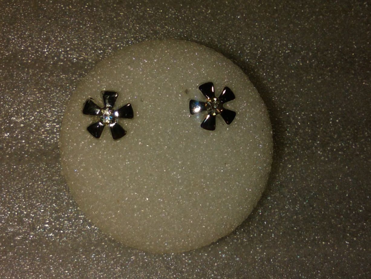 Orecchini pendenti & Orecchini a lobo: ohrringe modeschmuck,,,2 blumen,,,glanzig – Nuovo (secondo la descrizione) da Basel venduto da bijoutrie_4