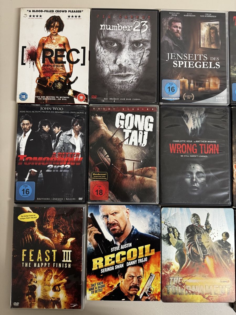 Tutti i DVDs: DVD Sammlung 18 Stück Horror Filmtitel gemischt – Usato da Zürich venduto da Nobs1 2