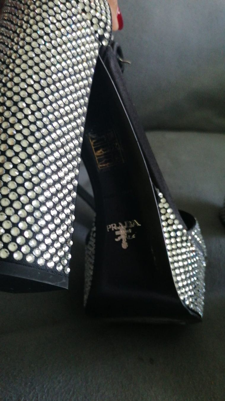Prada Scarpe da donna: Prada Schuhe mit Strass, neuwertig, Gr.40 – Usato da Sargans venduto da ToeBee01 3
