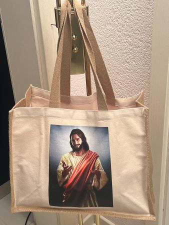 Grosse stabile Einkaufstasche JESUS Tasche oekotex stark