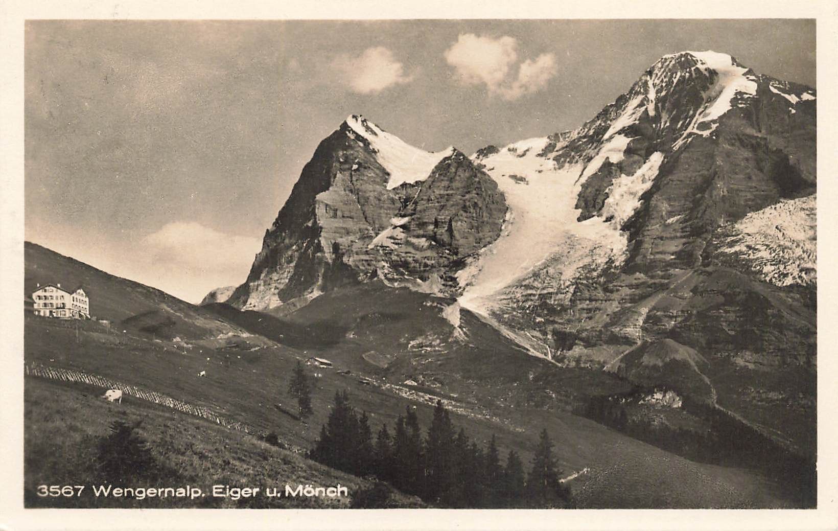 Ansichtskarten: Wengen BE Wengernalp Eiger Mönch Bergpanorama – Gebraucht aus Biasca von Blenio71
