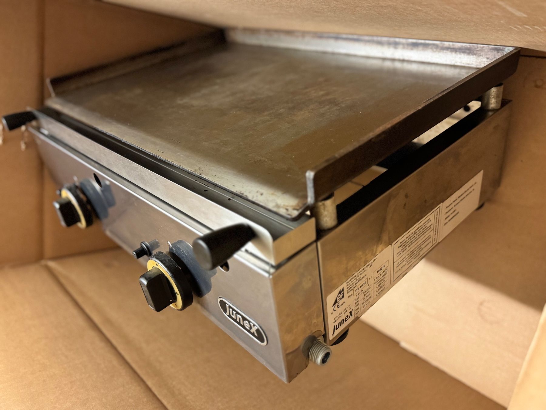 Grils: Plancha gaz inox Junex – D'occasion à Puplinge par Pierreth 2