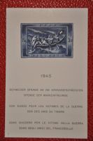 1945 Spendeblock W21I weisse Gummierung postfrisch ohne Falz