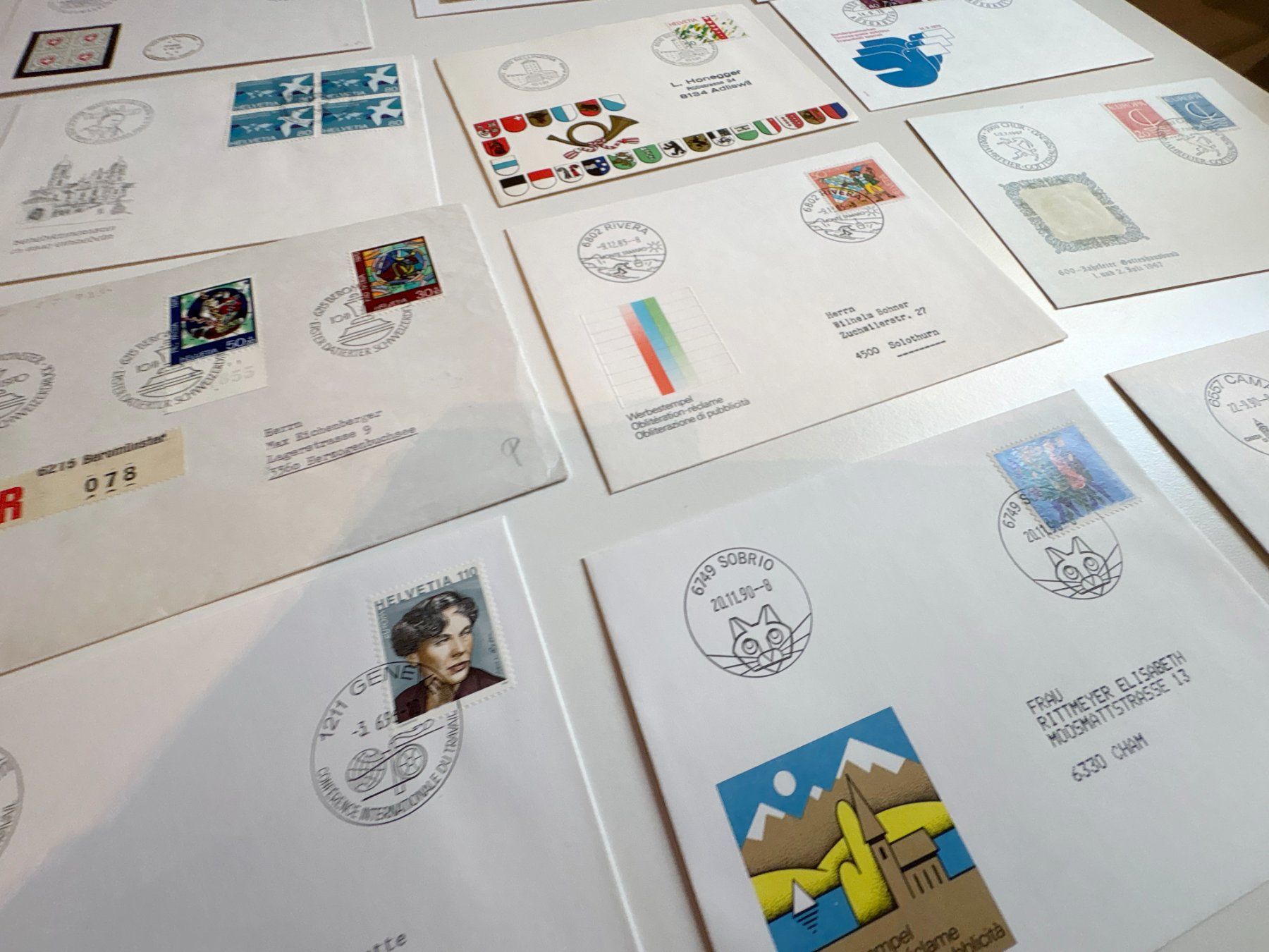 Tutti i francobolli: FDC LOT HELVETIA – Usato da Riva san vitale venduto da abd_p86k 2
