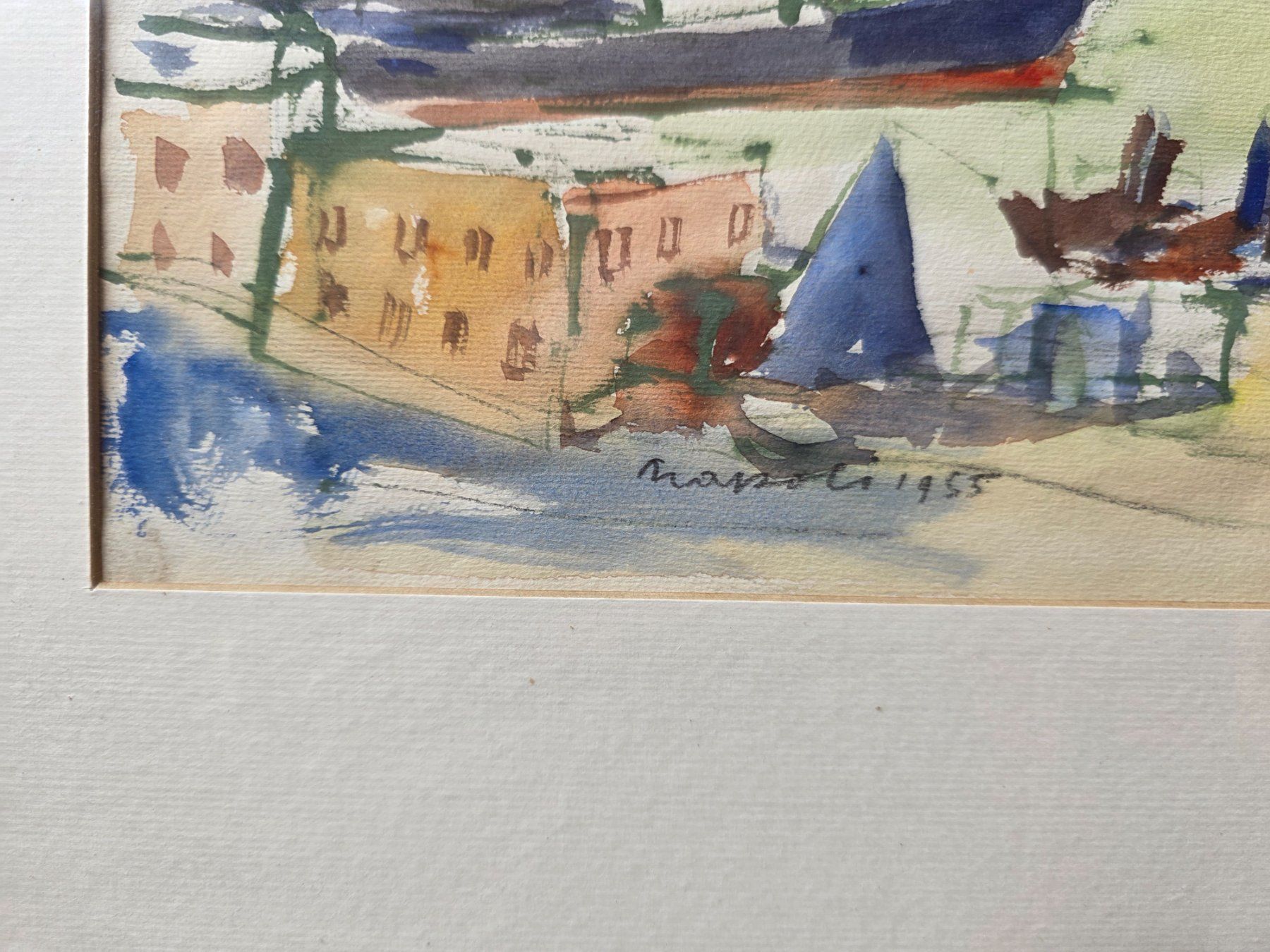 Dipinti: Gemälde Bild Aquarell Cornelia - Napoli 1955 – Usato da Walterswil BE venduto da Lonitti 9