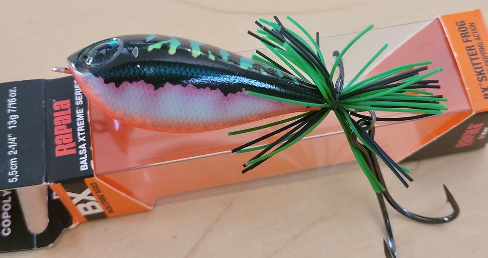 Rapala BX SKITTER FROG 5,5cm Oberflächenköder für Hecht Topwater Angeln