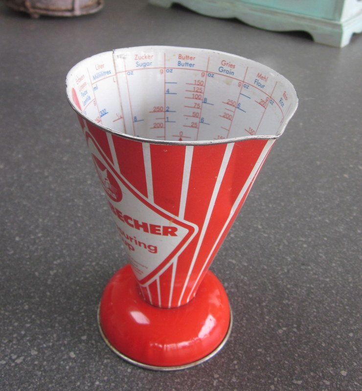 Misurare: Mid Century LUCHS Messbecher, Measuring cup 50/60er – Usato da Bischofszell venduto da raika 9