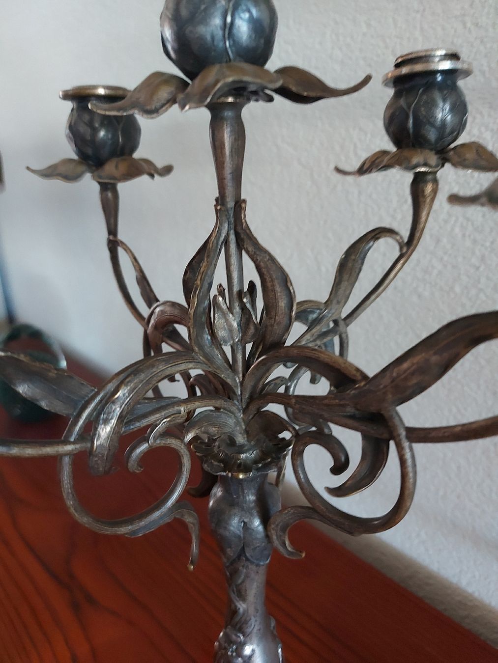 WMF Portacandele: WMF Jugendstil Kerzenständer 5-flammig – Usato da Ostermundigen venduto da son_vd9k 3