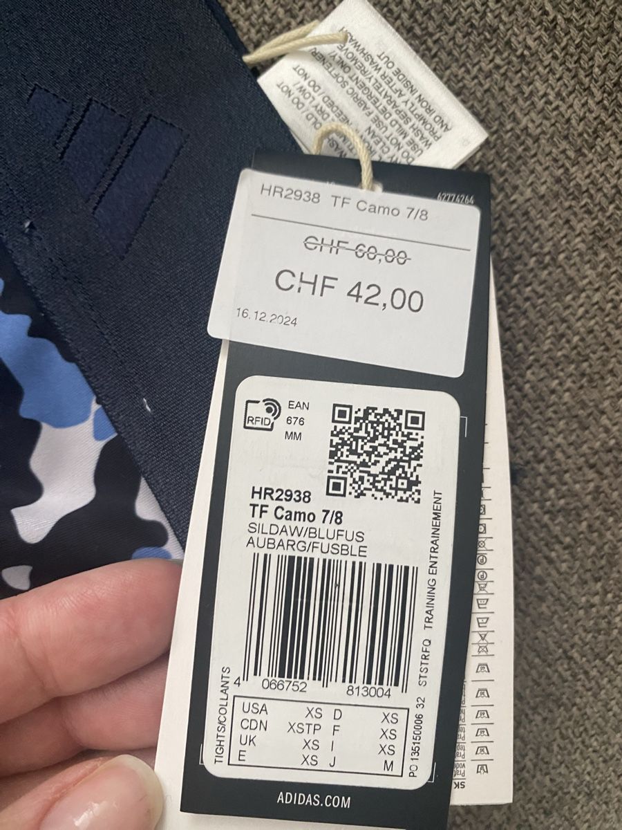 Adidas Leggings: Adidas size XS – Nuovo e nell'imballaggio originale da Blonay venduto da art_7f87 3