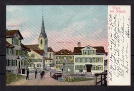 Gruss aus Goldach SG, 1907, ʘ Goldach + Glarus