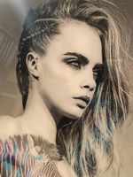 Photographie contrecollée Cara Delevingne 60x80 cm