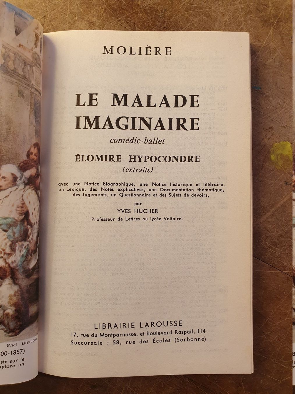 Libri: Le malade imaginaire - Moliere – Usato da Zürich venduto da loosebone 2