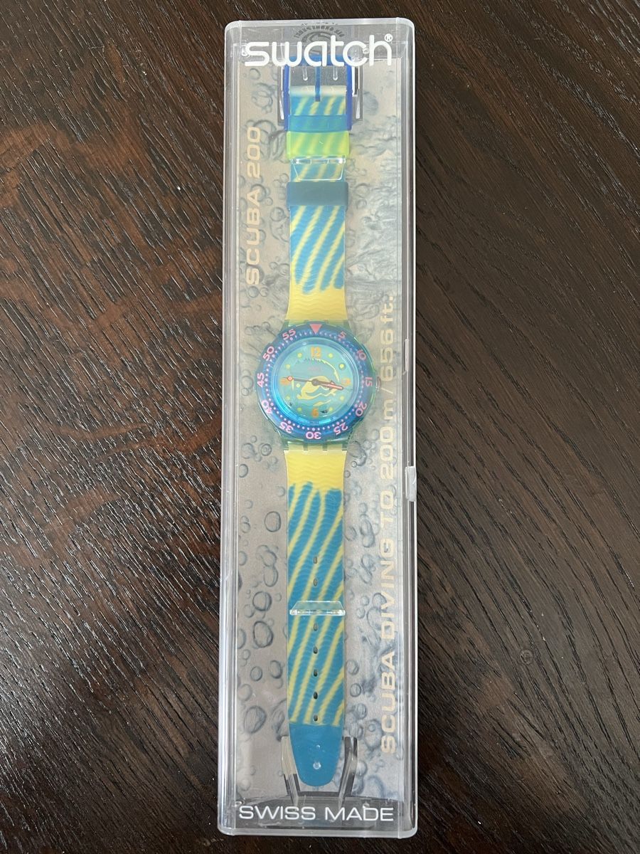Swatch Orologi: Swatch Scuba 200 (SDG101) Swordfish – Nuovo e nell'imballaggio originale da Künten venduto da Spike17