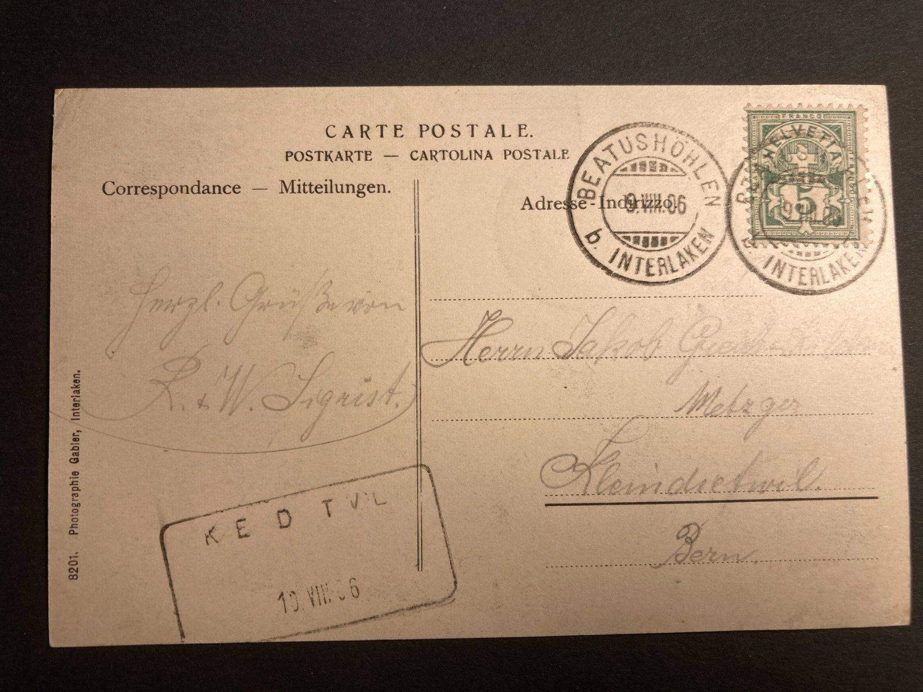 Cartoline postali: AK Beatushöhlen am Thunersee – Usato da Mirchel venduto da buecher_wurm 1