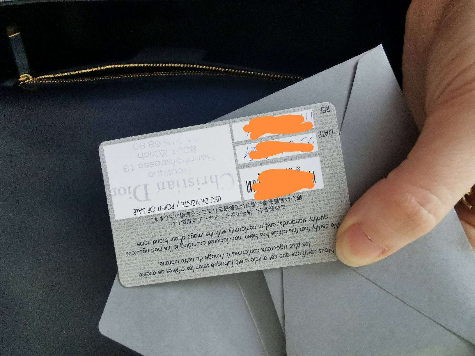 Dior Borse da donna: Dior caro gradient indigo blue – Usato da Zürich venduto da Allek 7