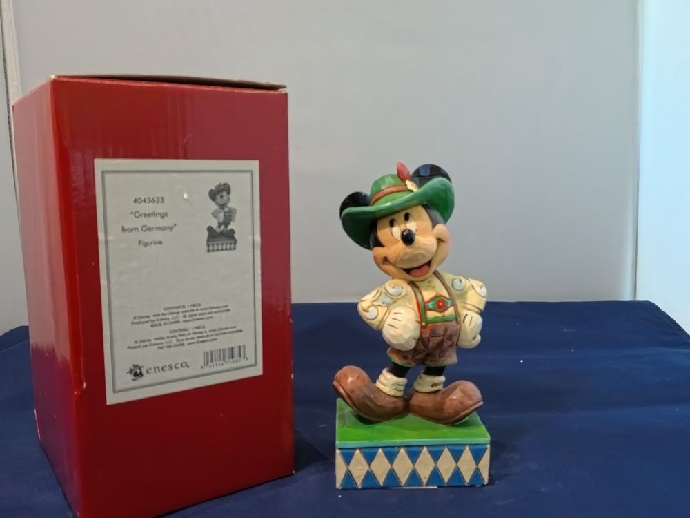 Mickey Mouse – „Greetings from Germany“ Jim-Shore 4043633 (Neu (gemäss ...