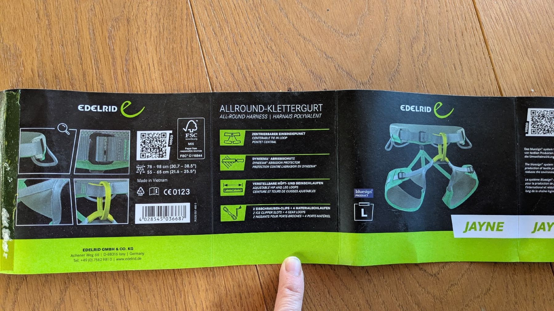 Edelrid Attrezzatura da arrampicata: Klettergurte Edelrid Neu Grösse L – Nuovo (secondo la descrizione) da Oberriet SG venduto da uiuiui87 2