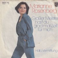 Rosenberg Marianne - Grosser Meister, hast du grad mal..(7")