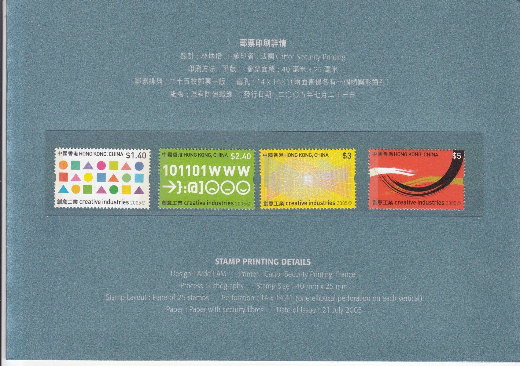 Tutti i francobolli: Hongkong Post Flyer 2005 – Usato da Bürglen TG venduto da StampGraf 2