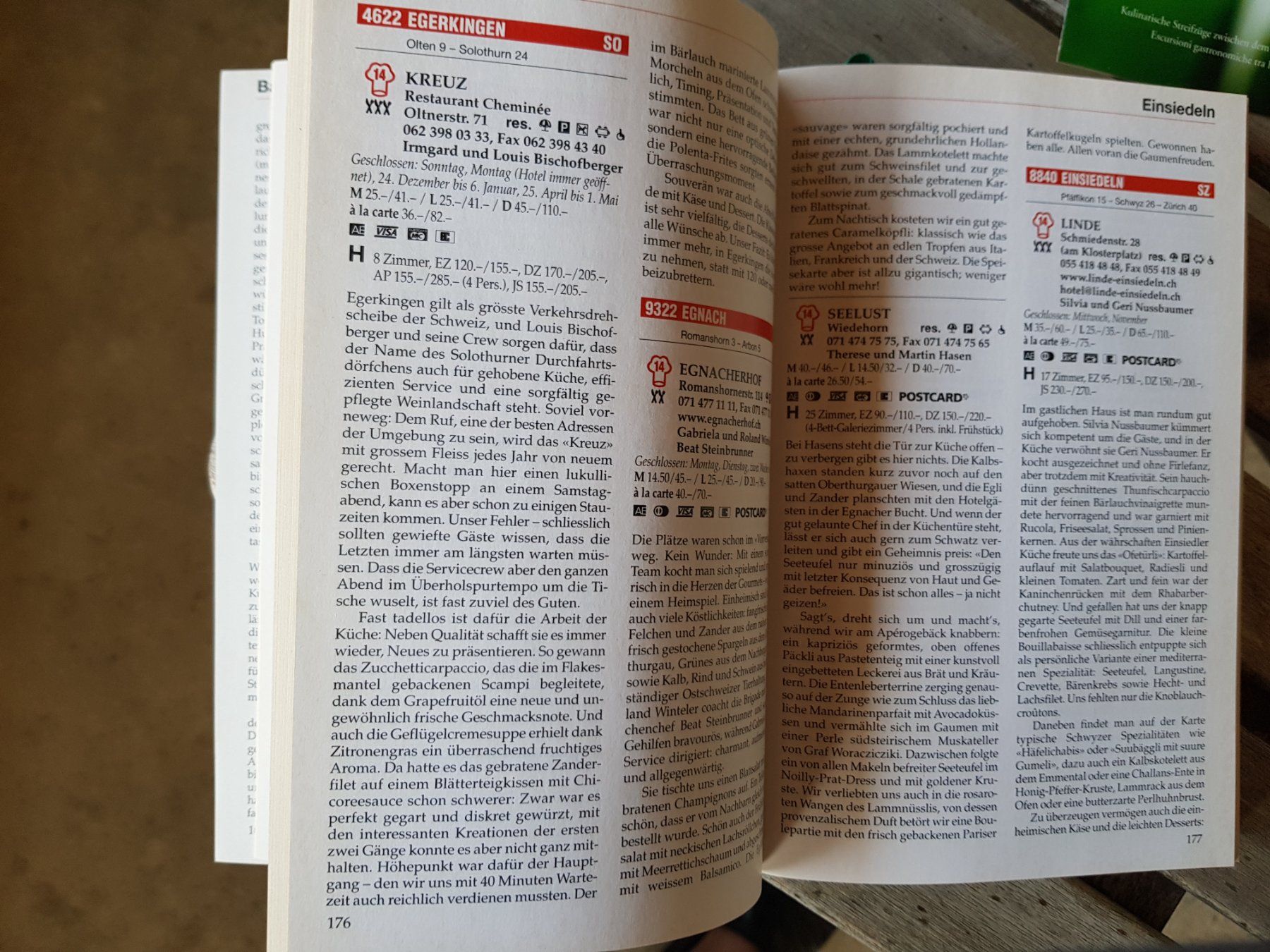 Bücher: Gault Millau Guide Swiss Schweiz 2002 – Gebraucht aus Walterswil BE von Lonitti 6